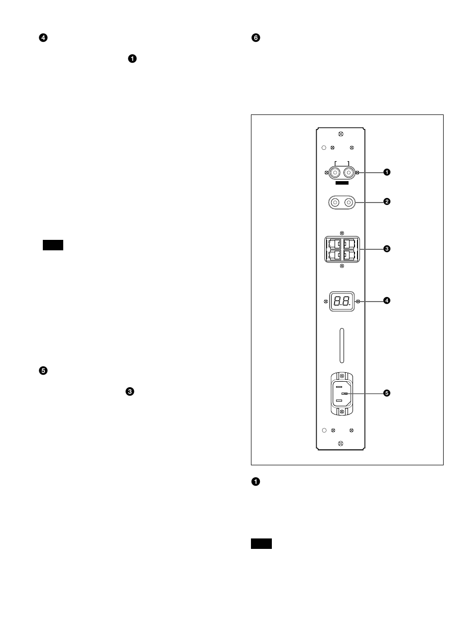 Left connector panel | Sony 500A3WE User Manual | Page 10 / 244