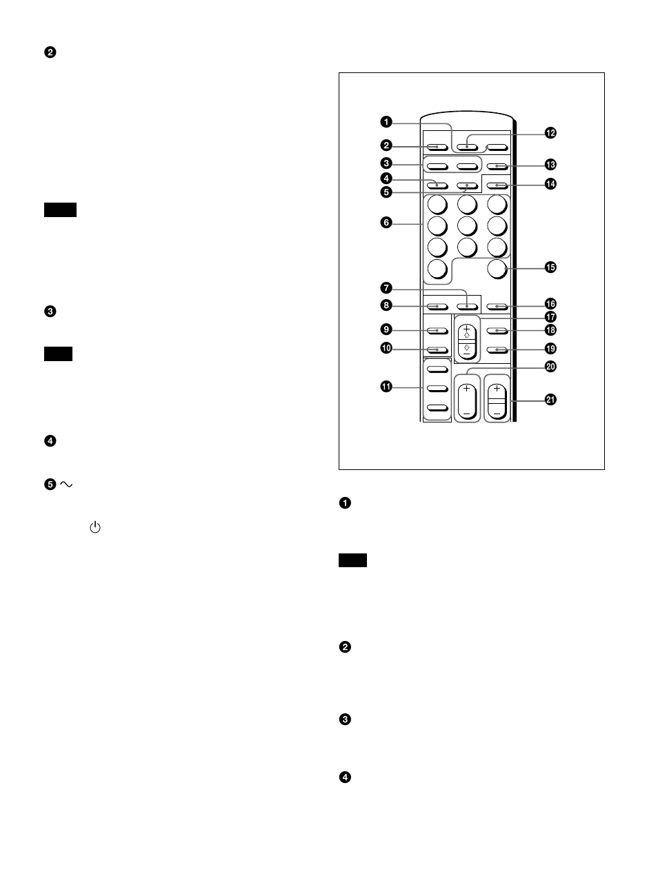 Remote commander rm-921 | Sony 500A3WE User Manual | Page 11 / 244