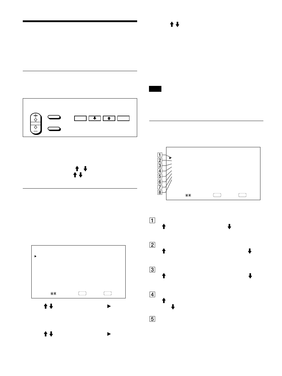 Uso de los men徭 en pantalla, Empleo mediante men徭, Gu誕 de los men徭 | Uso de los menús en pantalla, Empleo mediante menús, Guía de los menús, Botones de empleo de menús, Configuración del menú, Menú control imag | Sony 500A3WE User Manual | Page 136 / 244