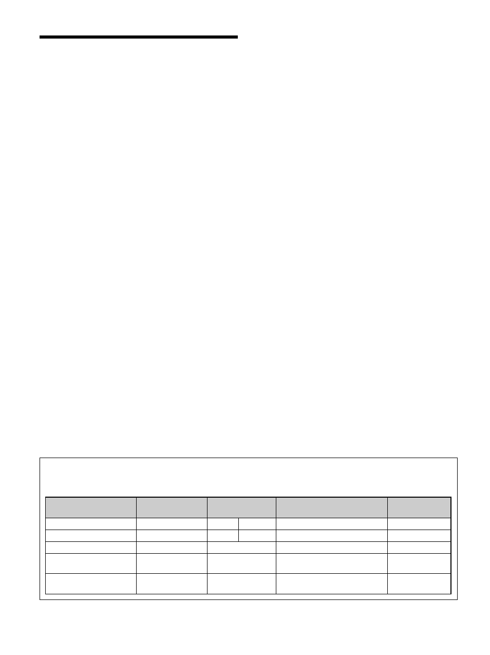 Caratteristiche | Sony 500A3WE User Manual | Page 166 / 244