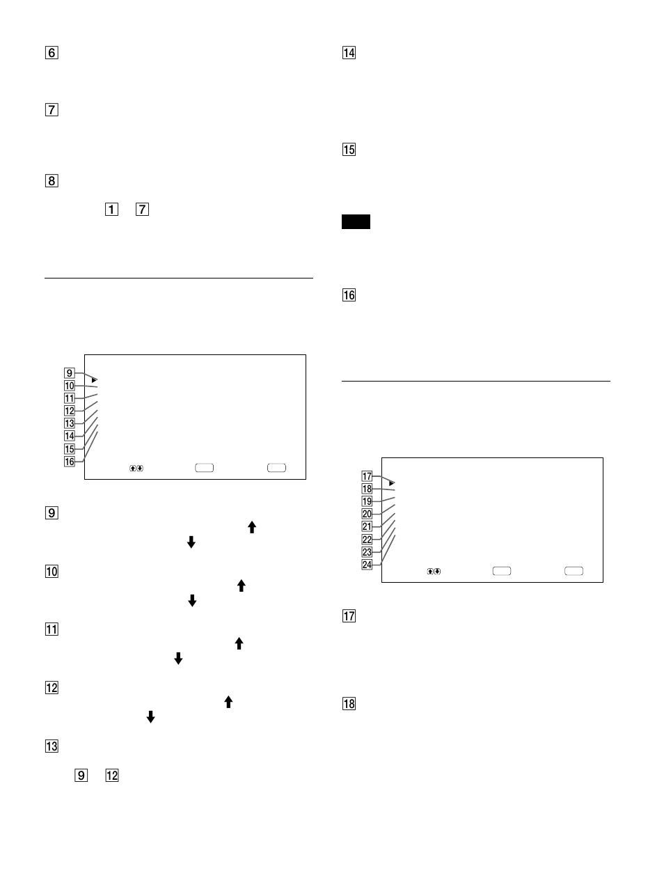 Pic size menu, Config menu, 6 color temp changes color temperature | Sony 500A3WE User Manual | Page 17 / 244