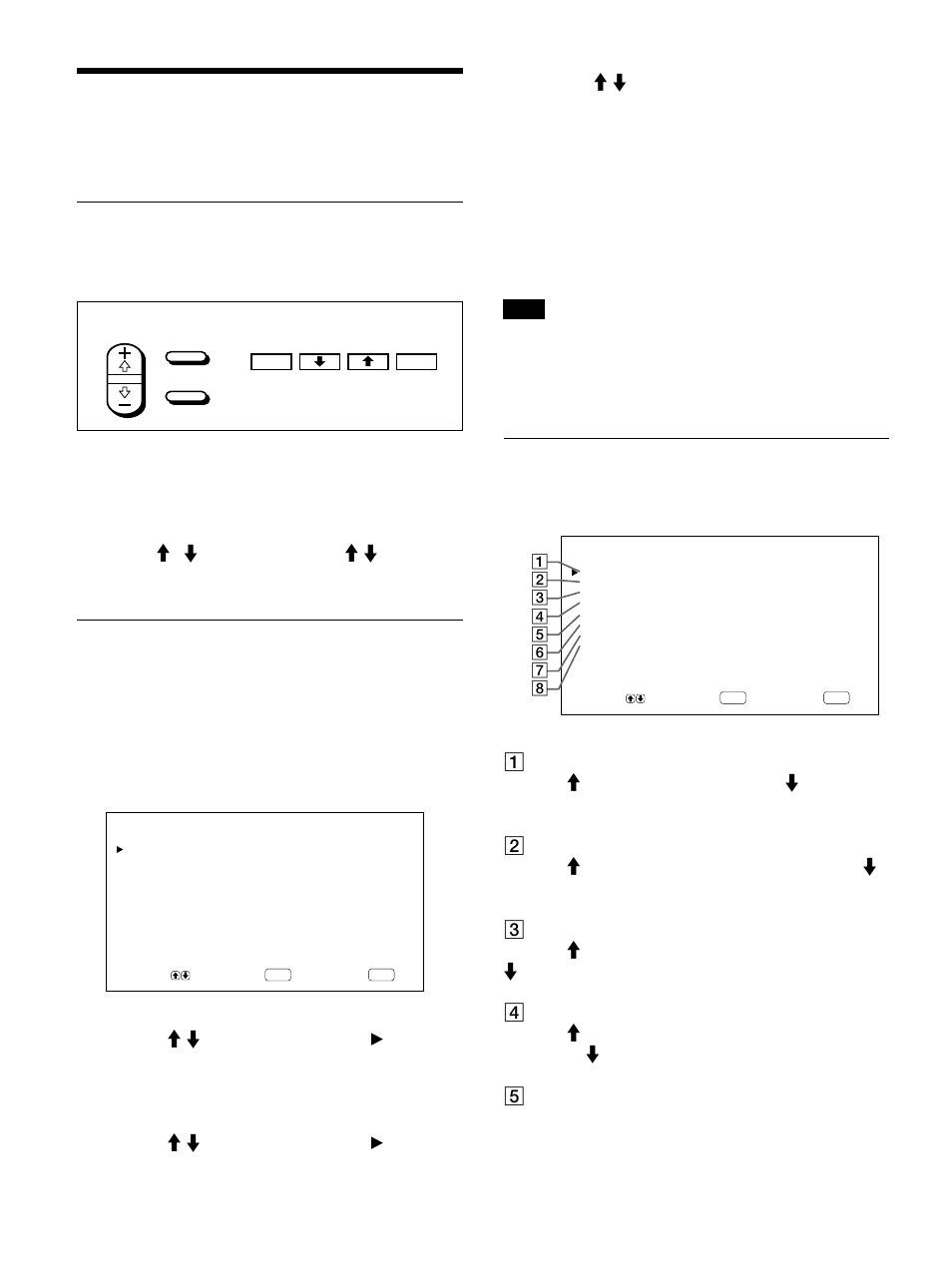 Utilizzo dei menu a schermo, Funzionamento tramite i menu, Guida dei menu | Tasti di funzionamento dei menu, Configurazione del menu, Menu ctrl immag | Sony 500A3WE User Manual | Page 176 / 244
