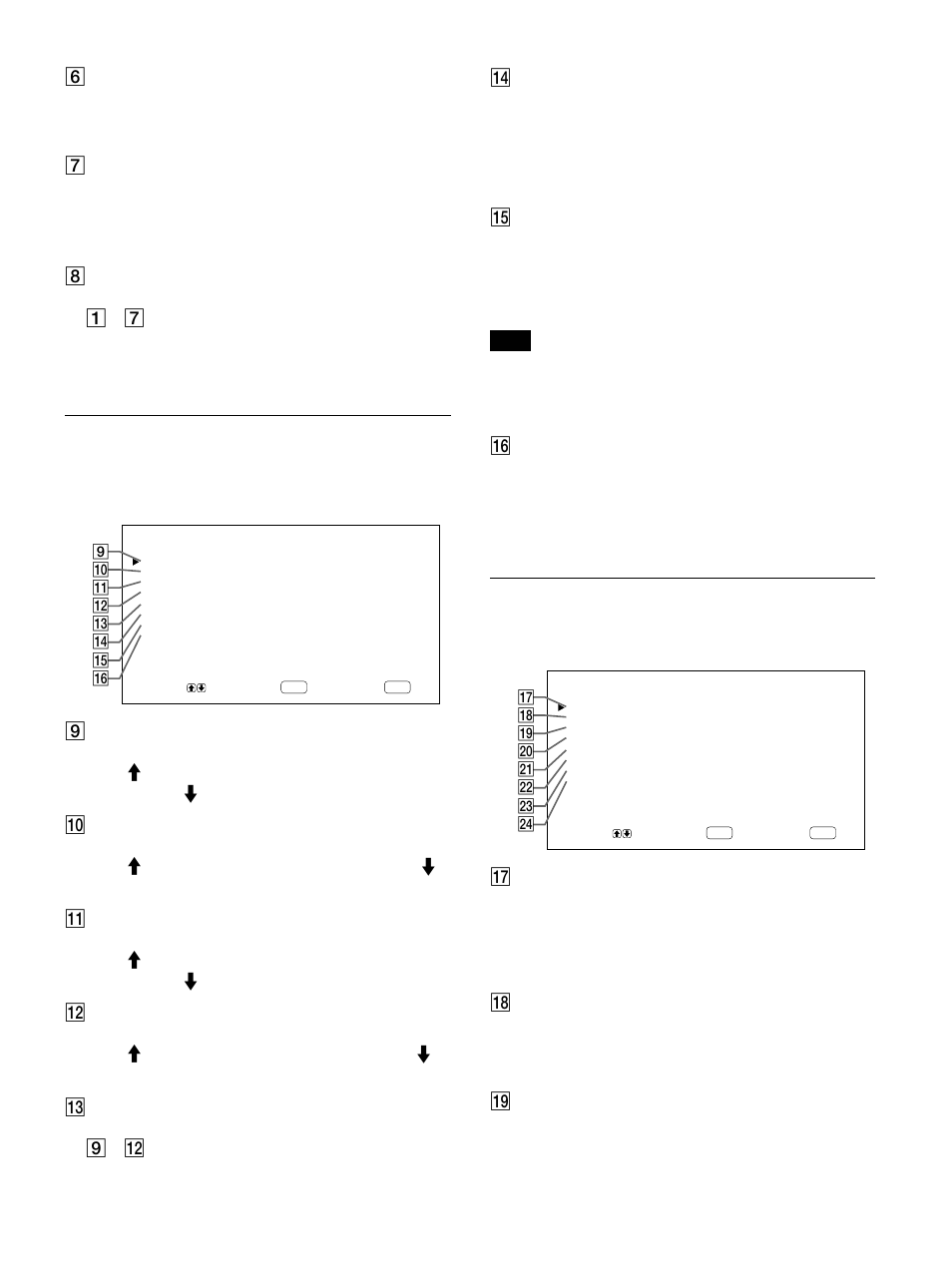 Menu dimen immag, Menu config | Sony 500A3WE User Manual | Page 177 / 244
