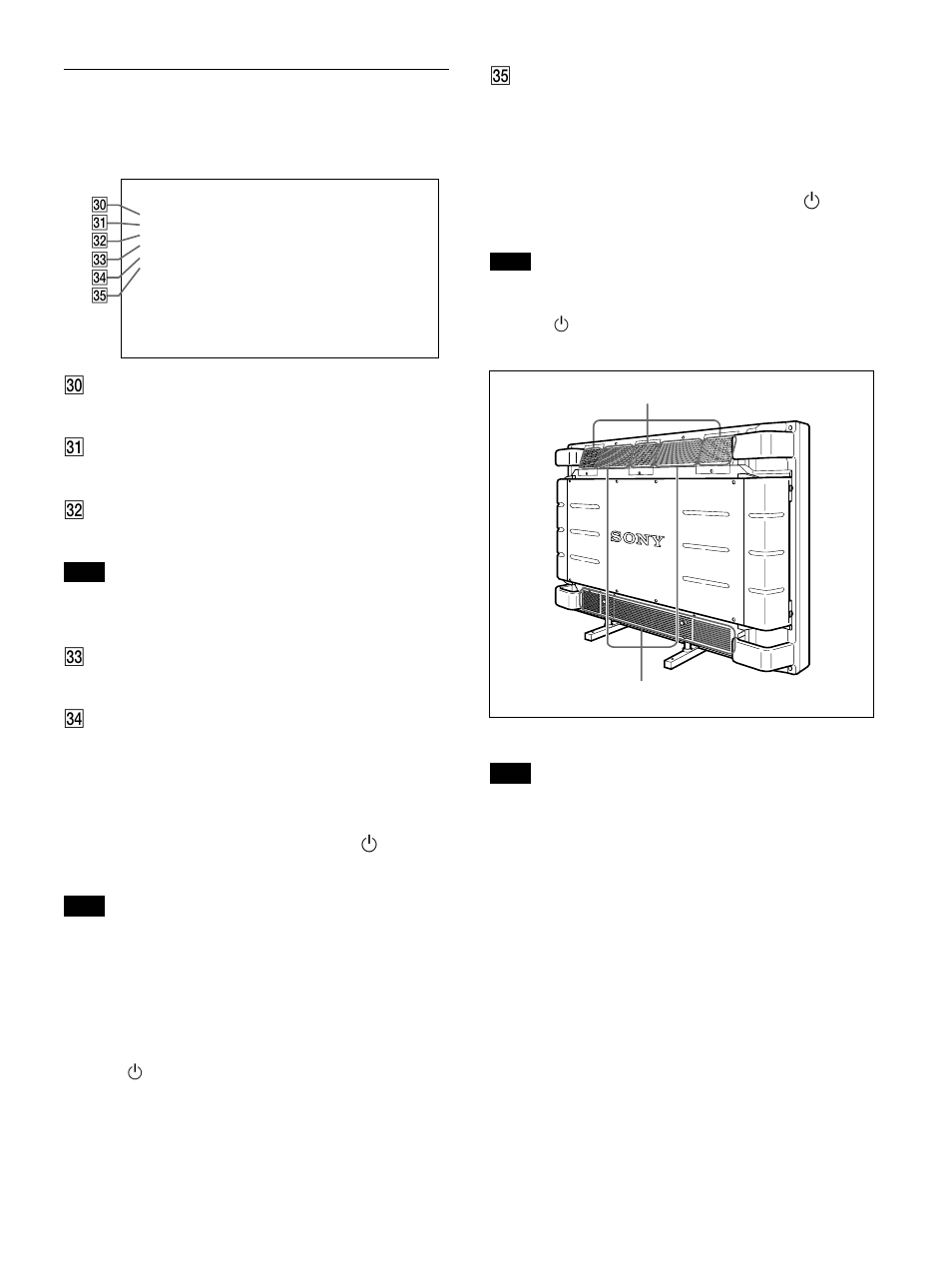Status menu | Sony 500A3WE User Manual | Page 19 / 244