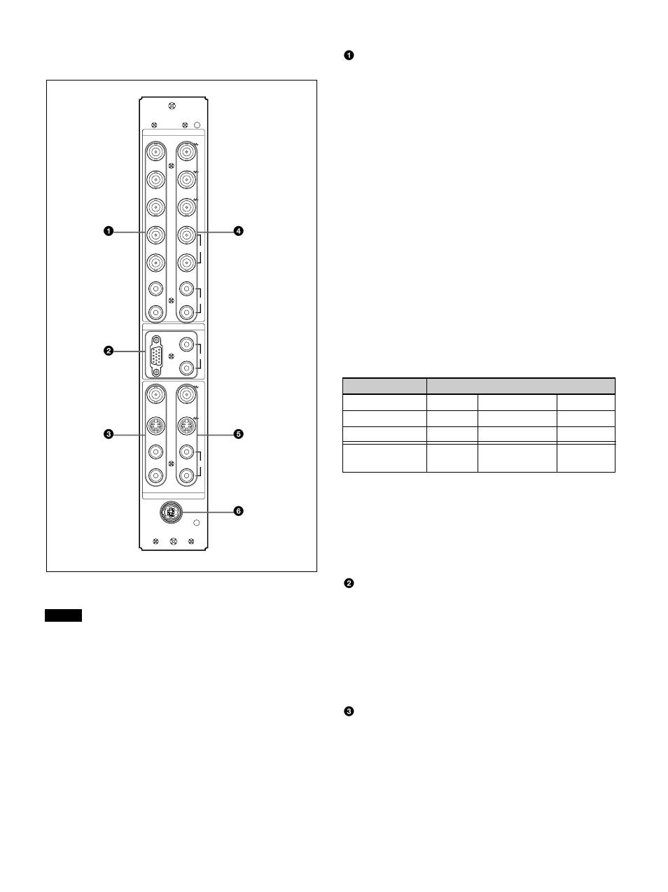 右コネクターパネル, Rgb2 in rgb2 rgb in rgb d-sub 15 : audio in l/r, Line in video in bnc : y/c in din4 : audio in l/r | Sony 500A3WE User Manual | Page 211 / 244