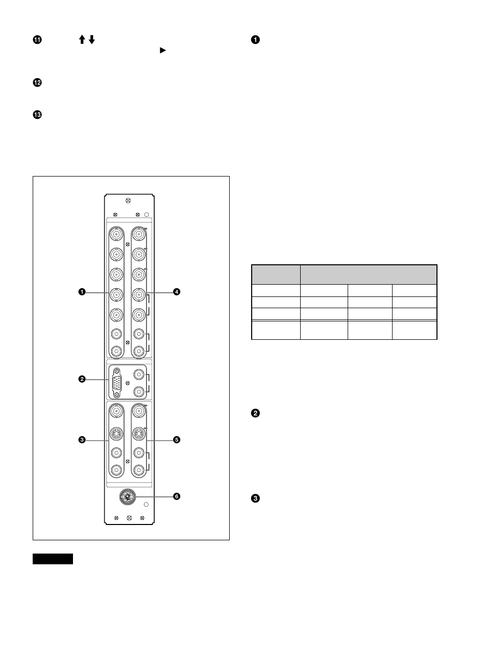 Panneau du connecteur droit, Entre le signal p, Vers le connecteur b (b-y) in et le signal p | Sony 500A3WE User Manual | Page 49 / 244