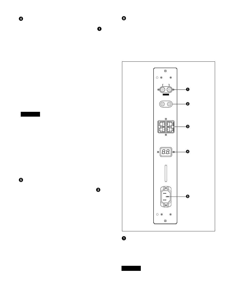 Panneau du connecteur gauche | Sony 500A3WE User Manual | Page 50 / 244