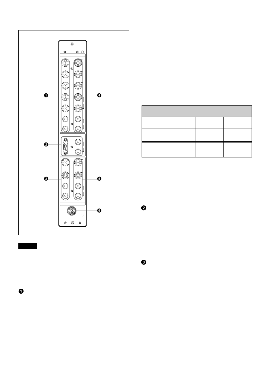Rechtes anschluｧfeld, Rechtes anschlußfeld, Einspeisen. speisen sie das p | Signal am anschluß b (b-y) in und das p | Sony 500A3WE User Manual | Page 89 / 244