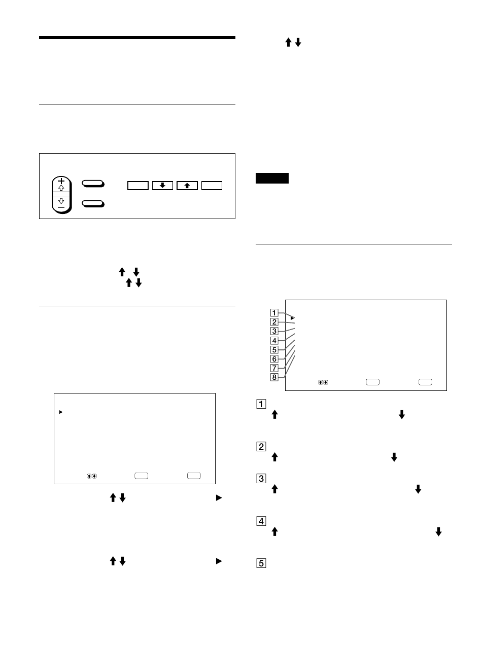 Die bildschirmmen殱, Arbeiten mit den men殱, Ersicht 歟er die men殱 | Die bildschirmmenüs, Arbeiten mit den menüs, Übersicht über die menüs, Menütasten, Menükonfiguration, Menü bildeinst | Sony 500A3WE User Manual | Page 96 / 244