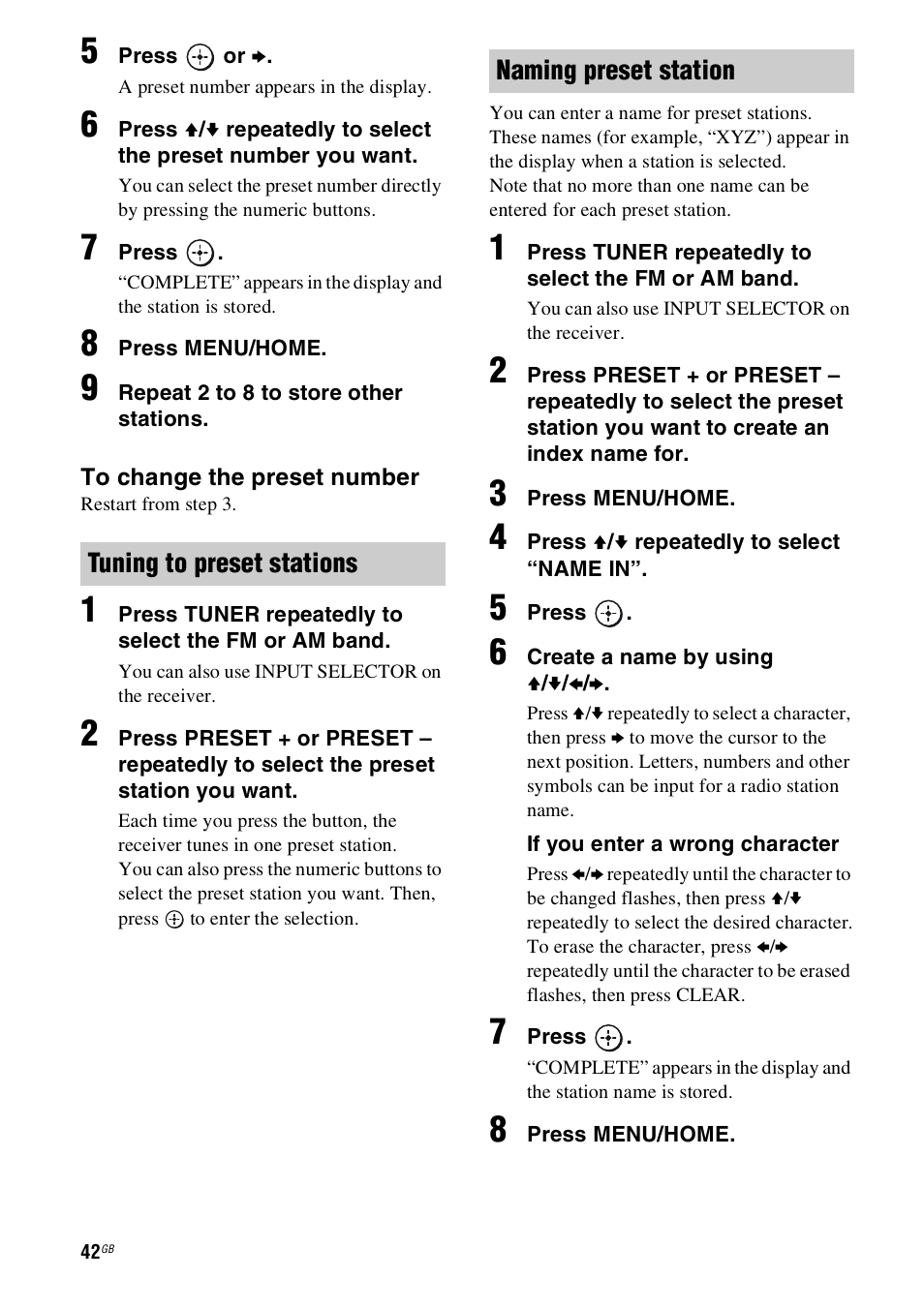 Sony HT-SS100 User Manual | Page 42 / 64