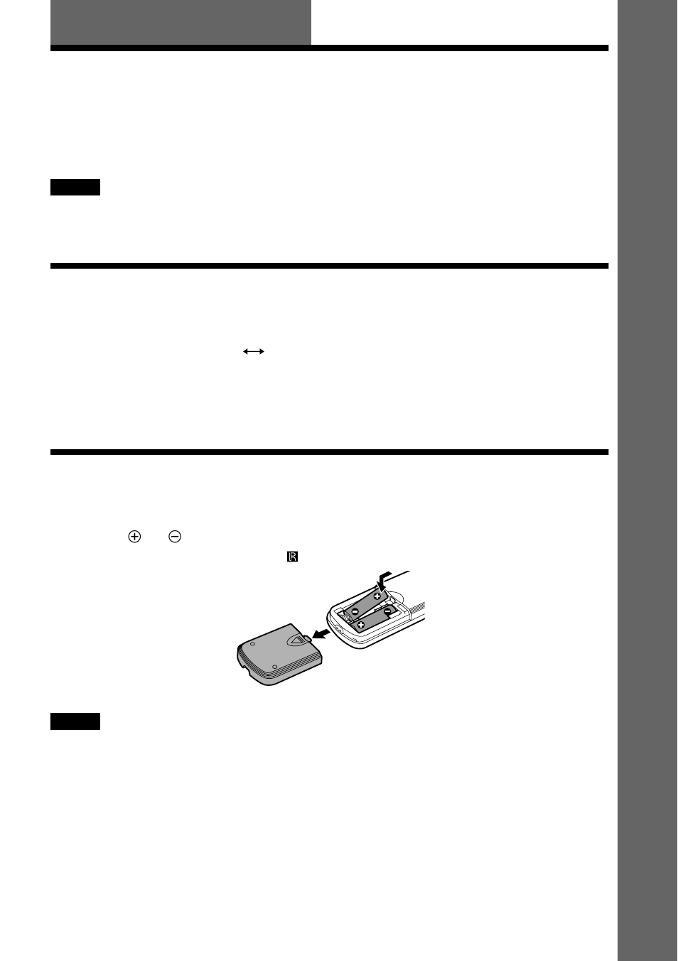 Getting started, Quick overview, Step 1: unpacking | Step 2: inserting batteries into the remote, R) (15) | Sony DVP-NS700V User Manual | Page 15 / 100