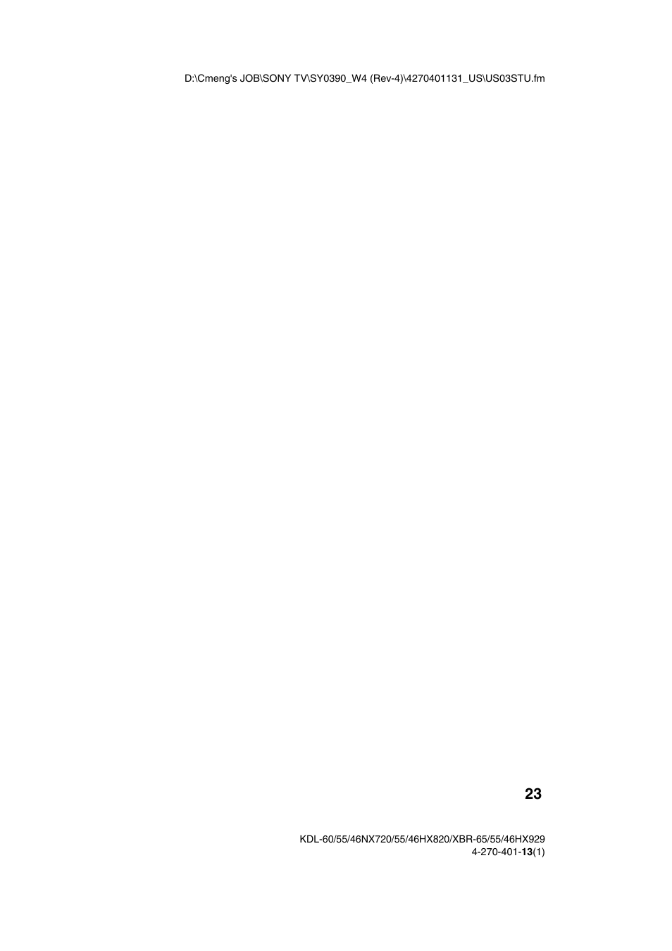 Sony XBR-65HX929 User Manual | Page 23 / 40