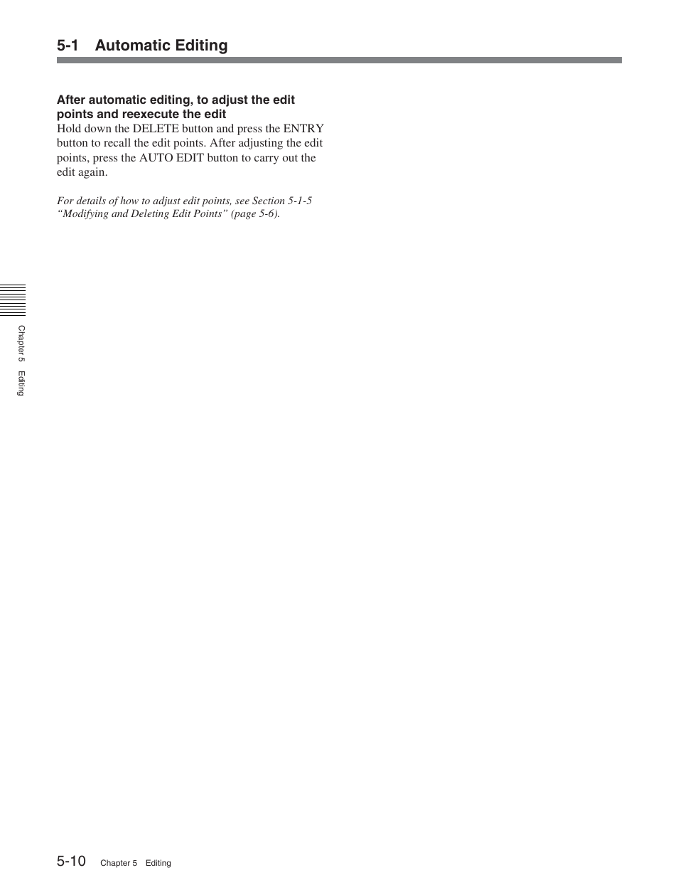 1 automatic editing | Sony DVW-2000 User Manual | Page 65 / 155