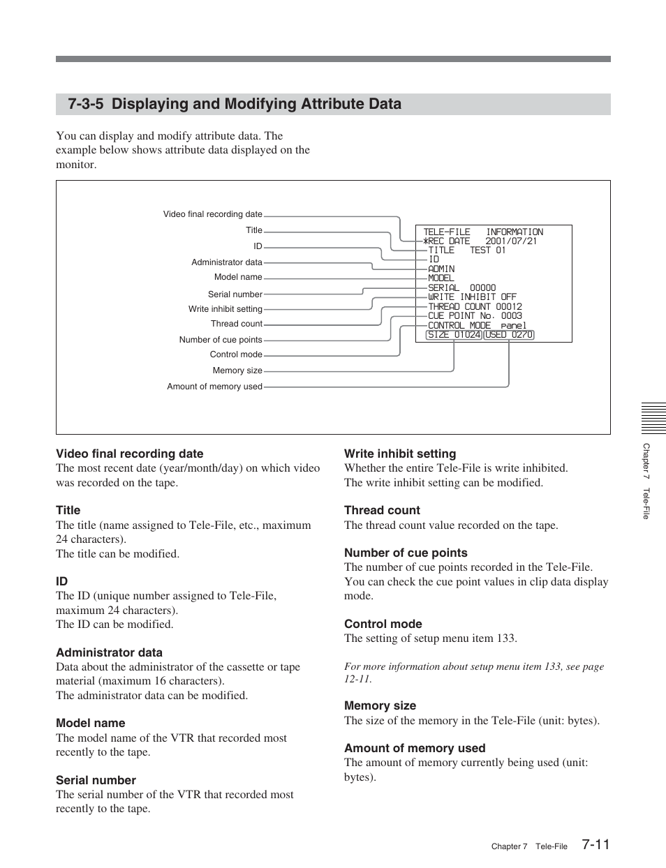 3-5 displaying and modifying attribute data | Sony DVW-2000 User Manual | Page 89 / 155