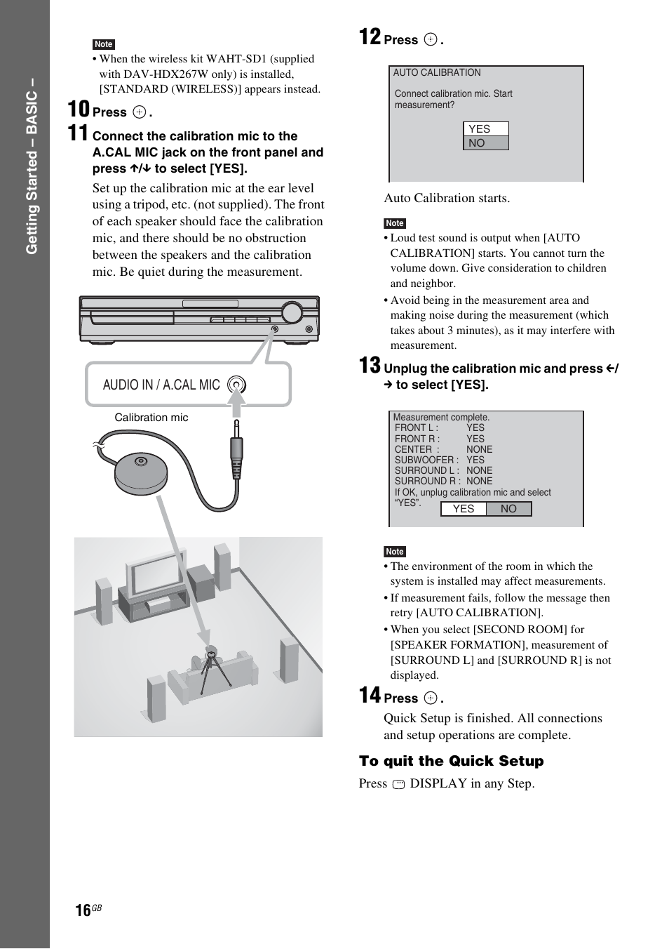 Sony DAV-HDX265 User Manual | Page 16 / 104