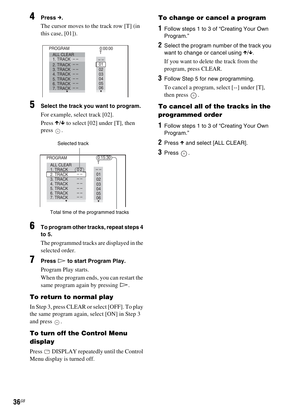 Sony DAV-HDX265 User Manual | Page 36 / 104