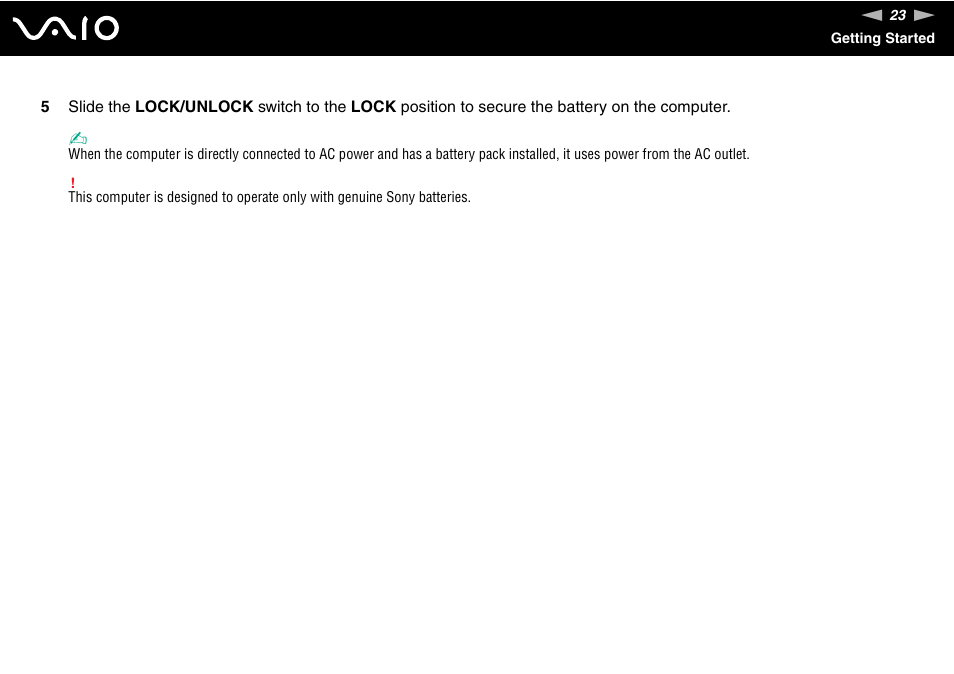 Sony VGN-BX500 User Manual | Page 23 / 217