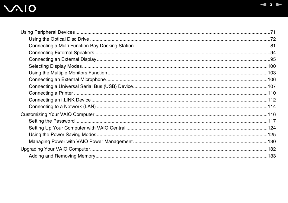 Sony VGN-BX500 User Manual | Page 3 / 217