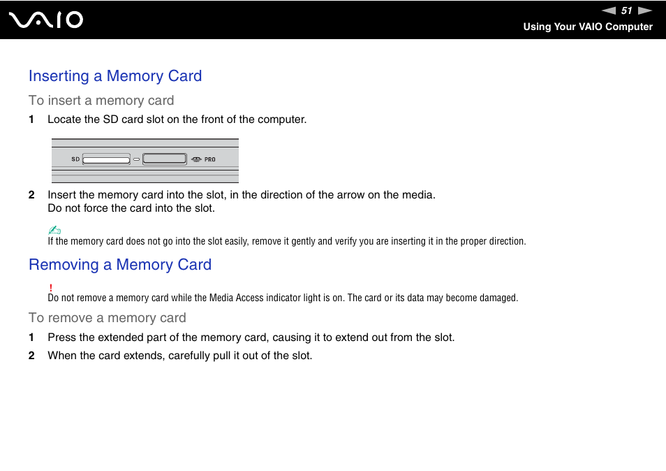 Sony VGN-BX500 User Manual | Page 51 / 217