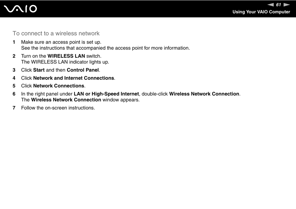 Sony VGN-BX500 User Manual | Page 61 / 217
