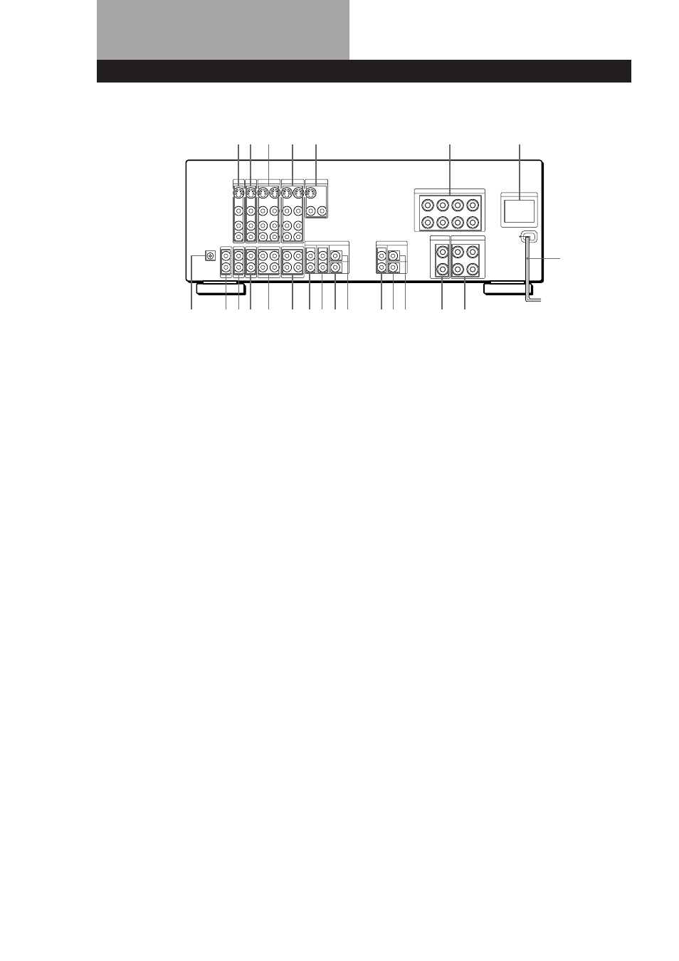 Rear panel descriptions | Sony TA-VA8ES User Manual | Page 26 / 114