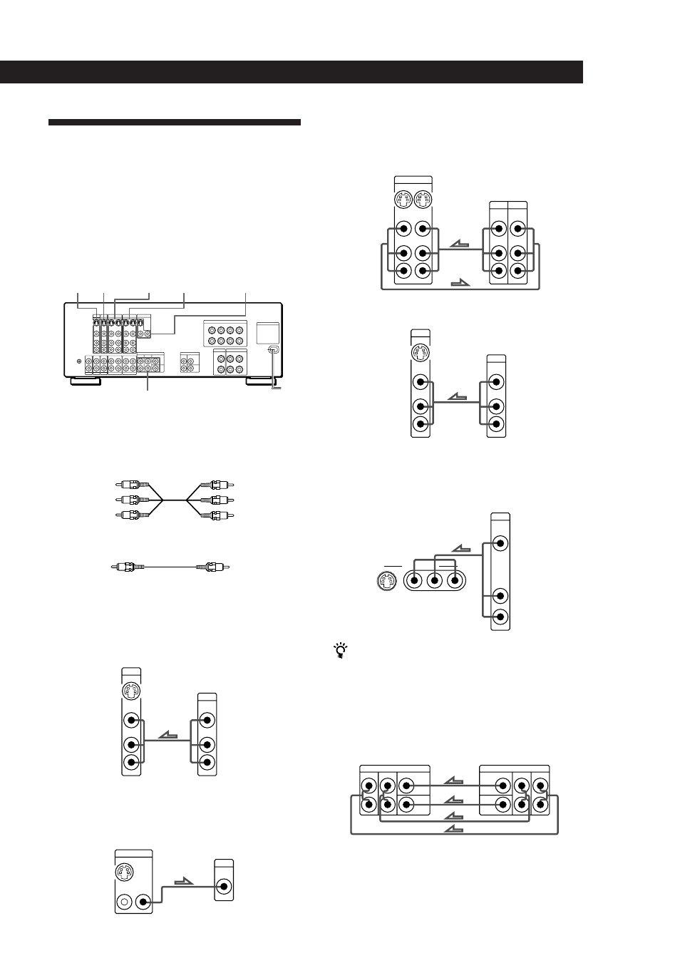 Raccordement d’un téléviseur/ magnétoscope, Aperçu, Raccordements | Préparatifs, Que faire ensuite, Magnétoscope (via les prises video 1), Camescope/console de jeu vidéo amplificateur, Amplificateur lecteur ld, Amplificateur moniteur amplificateur téléviseur | Sony TA-VA8ES User Manual | Page 34 / 114