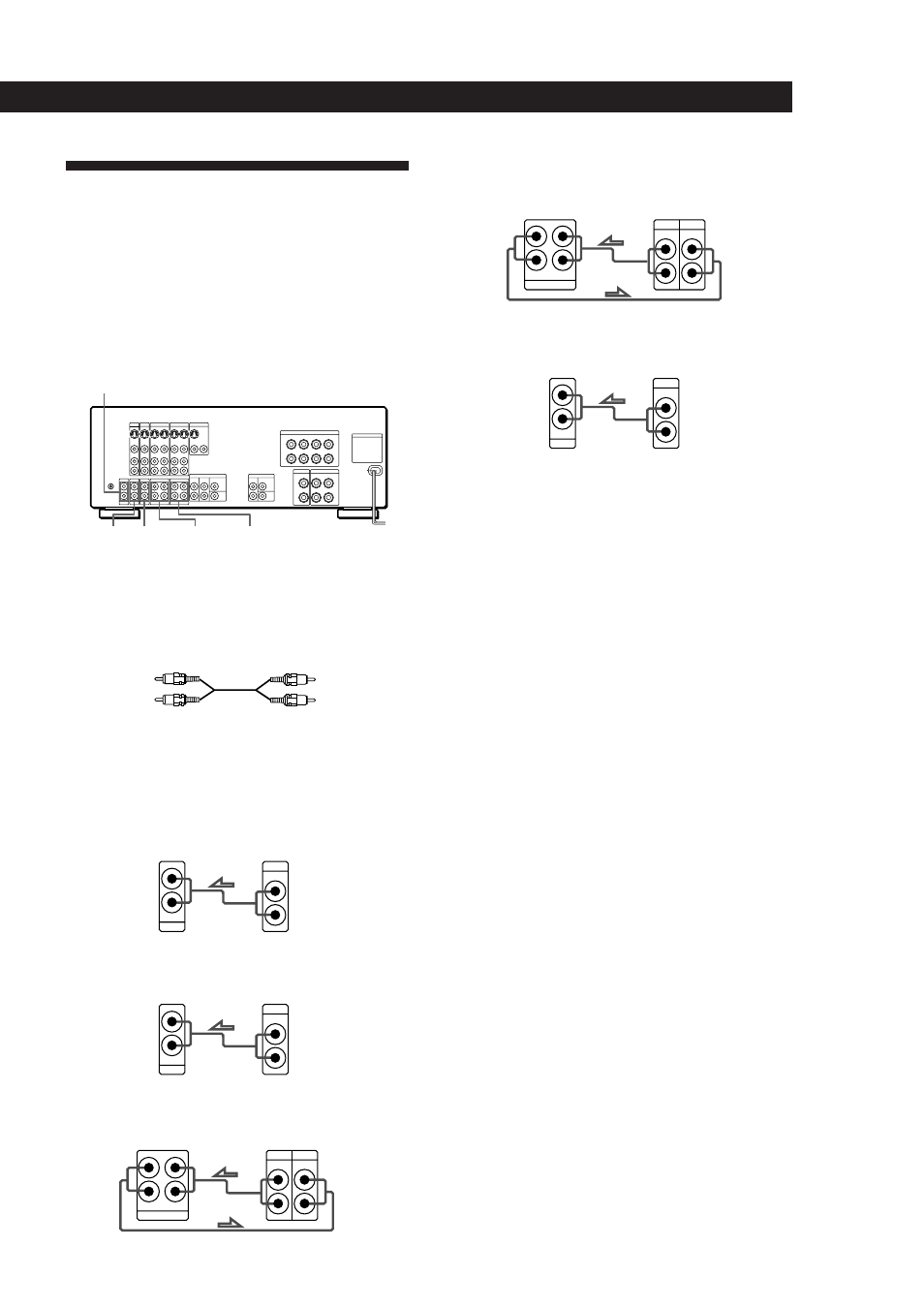 Conexión de componentes de audio, Preparativos, Descripción general | Conexiones, Qué hacer a continuación | Sony TA-VA8ES User Manual | Page 59 / 114