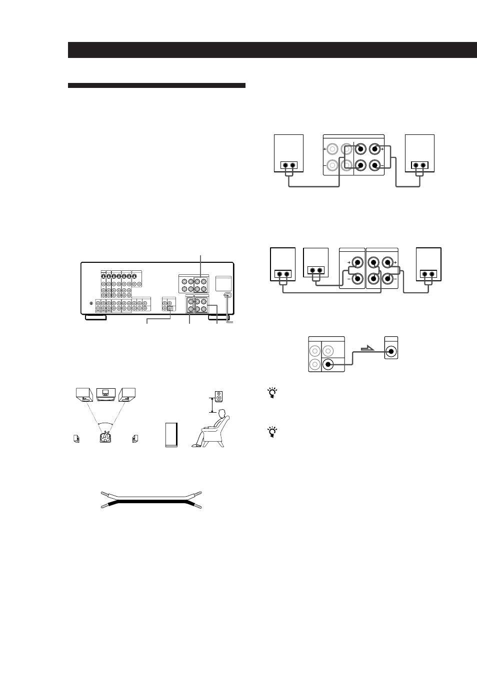 Conexión de sistemas de altavoces, Preparativos, Descripción general | Conexiones | Sony TA-VA8ES User Manual | Page 60 / 114