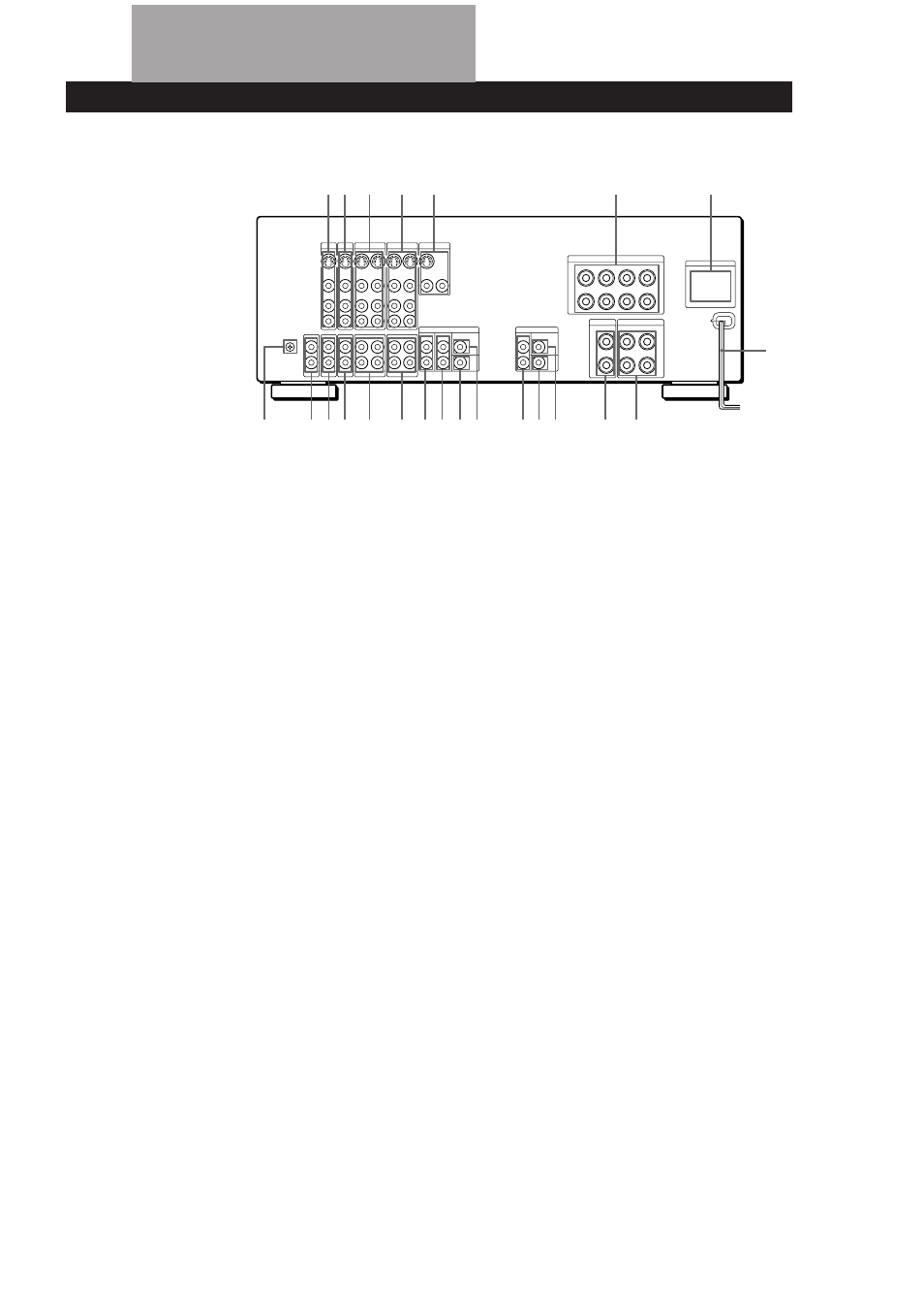 Descripción del panel posterior | Sony TA-VA8ES User Manual | Page 82 / 114