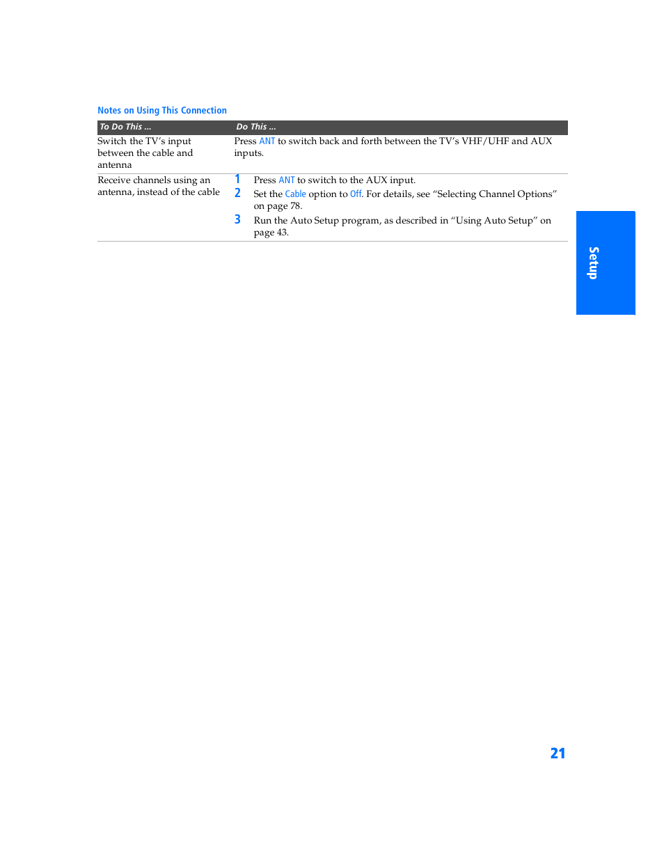 Sony KP 57WV700  EN User Manual | Page 22 / 101