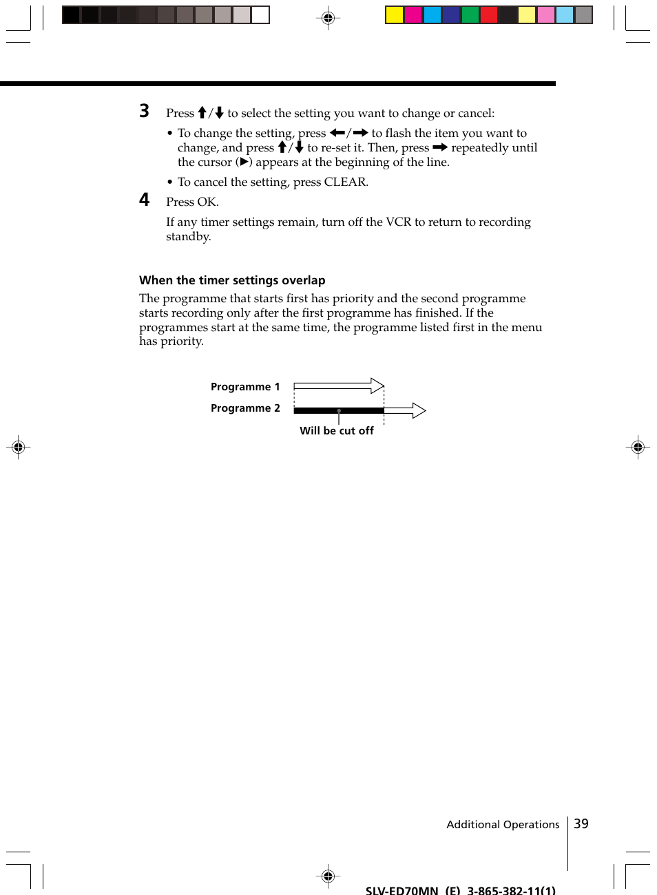 Sony SLV-ED70MN User Manual | Page 39 / 55