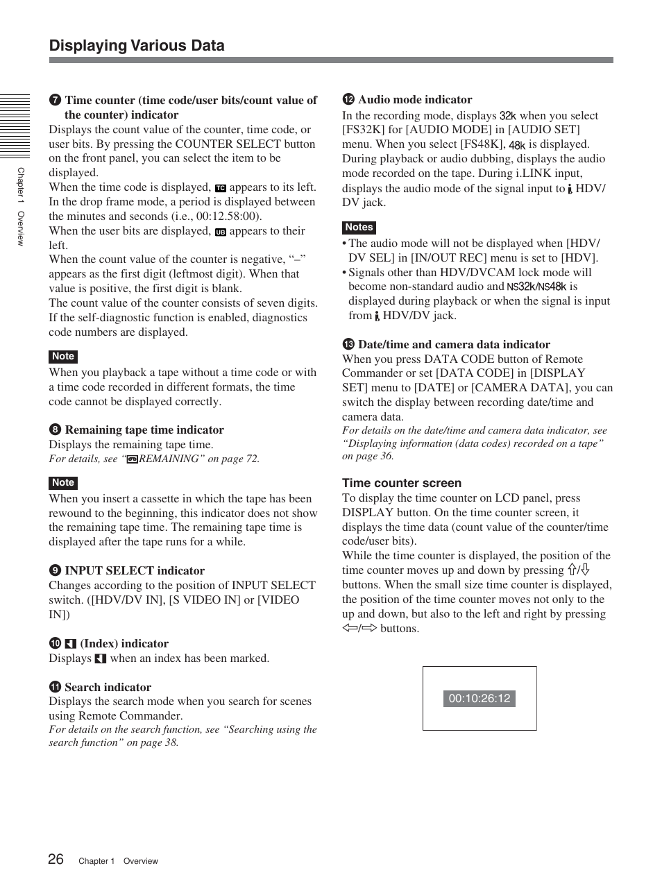 Displaying various data | Sony 2-678-737-13(1) User Manual | Page 26 / 104