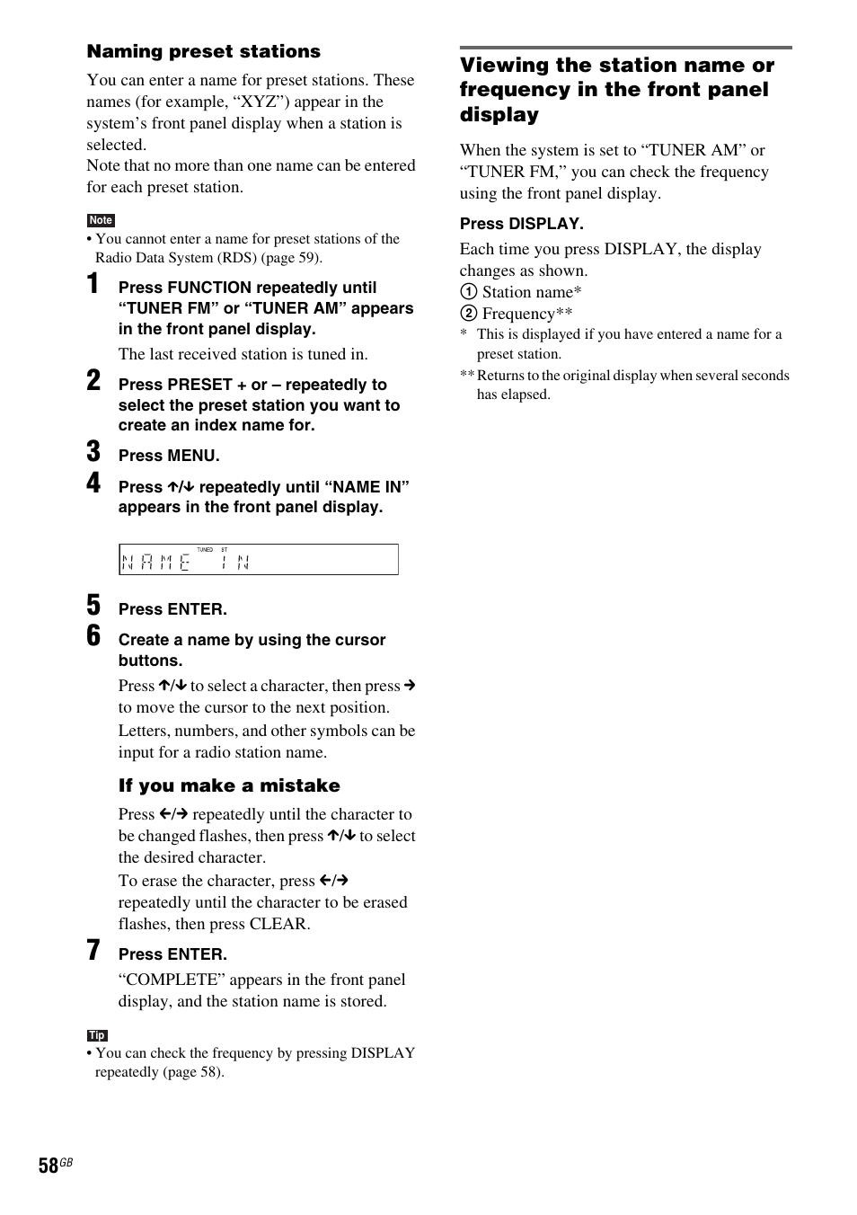 Sony DAV-DZ110 User Manual | Page 58 / 100