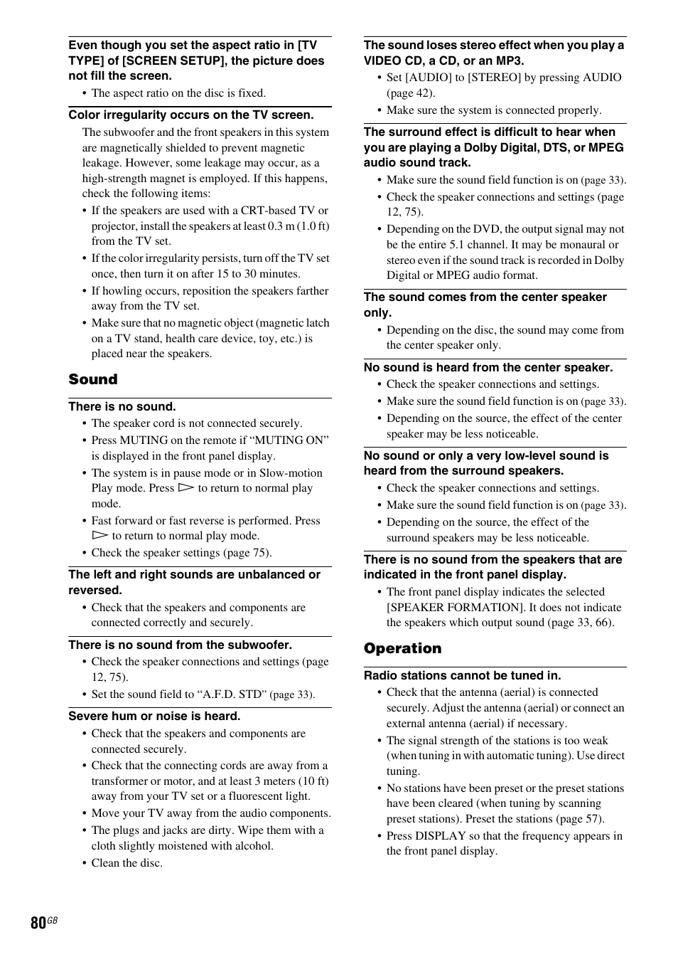Sony DAV-DZ110 User Manual | Page 80 / 100
