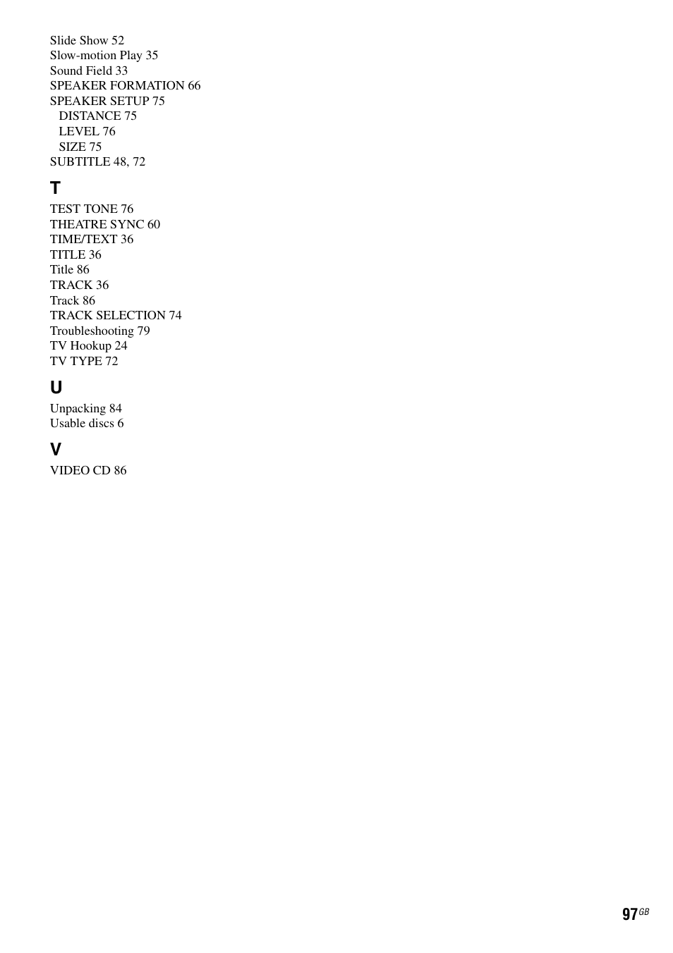 Sony DAV-DZ110 User Manual | Page 97 / 100