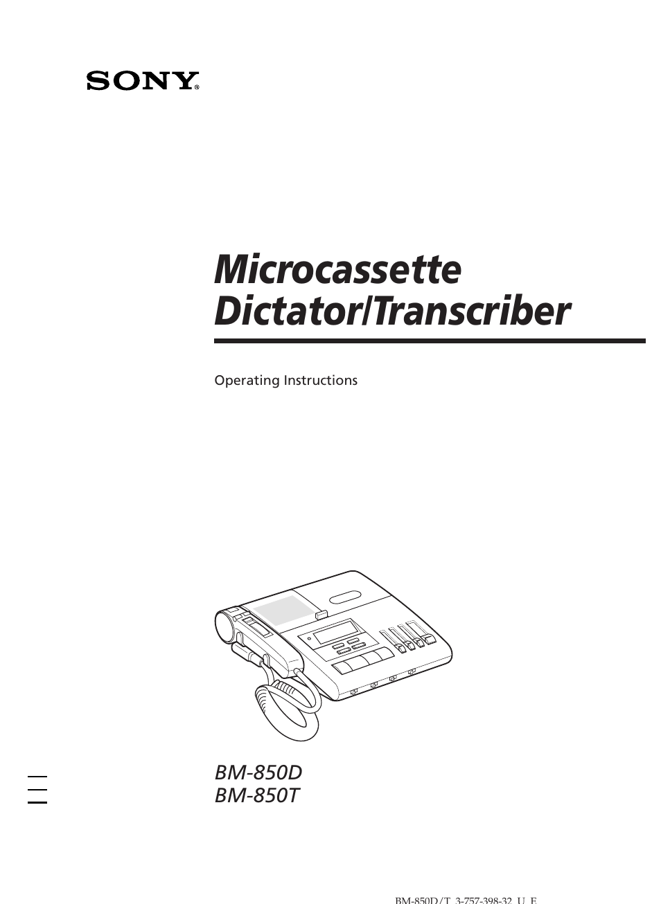 Sony BM-850D User Manual | 24 pages