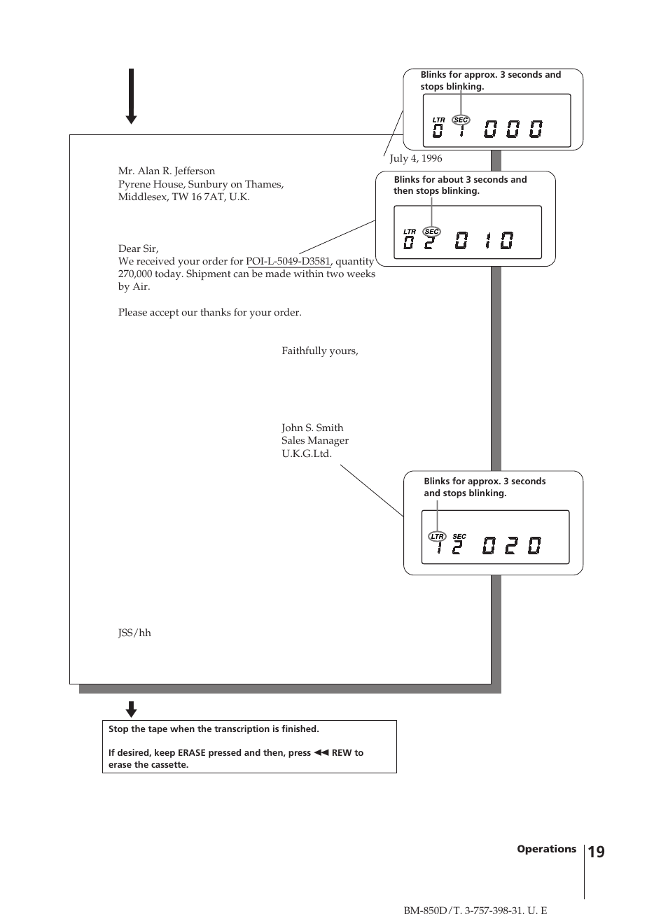 Sony BM-850D User Manual | Page 19 / 24