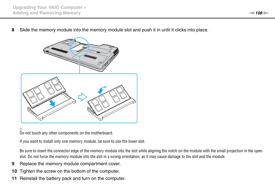 Sony VAIO VPCCW1 Series User Manual | Page 108 / 168