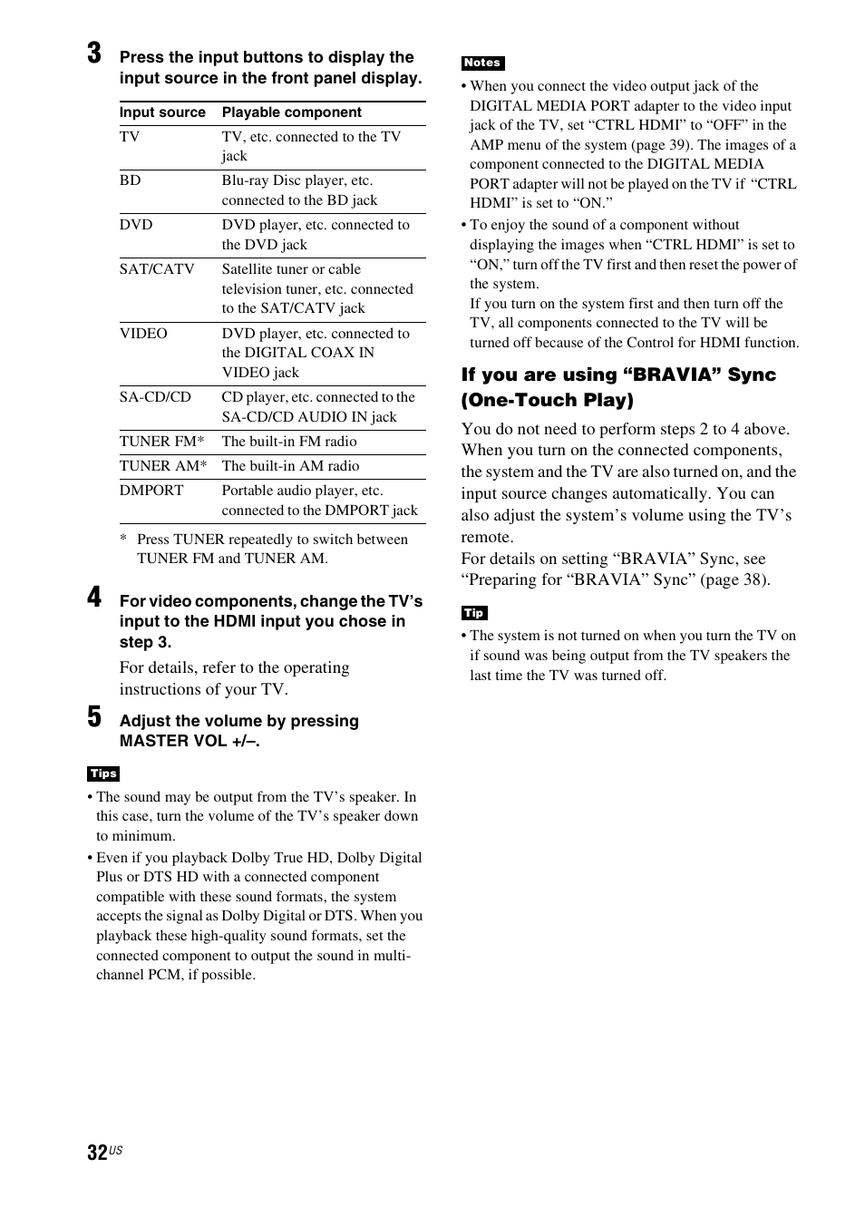Sony HT-CT350 User Manual | Page 32 / 180