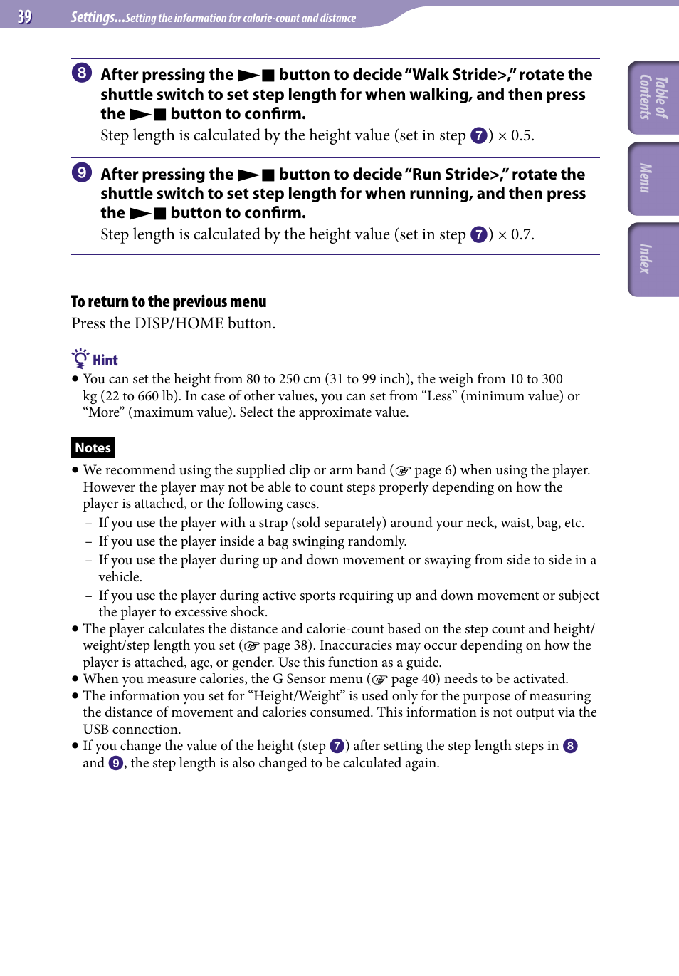 Sony NW-S203F User Manual | Page 39 / 93