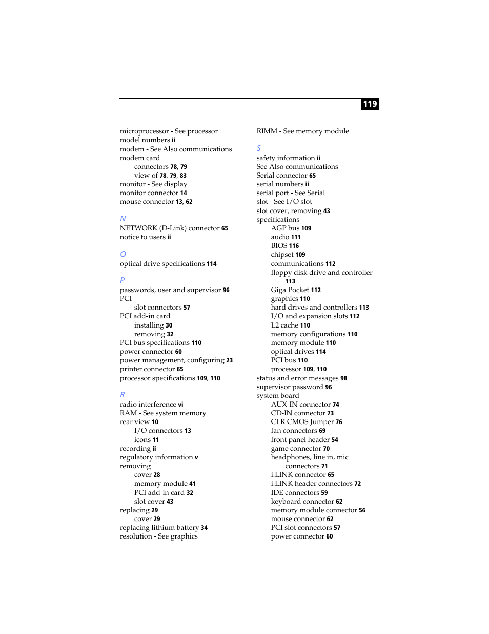 Sony PCV-RX480DS User Manual | Page 133 / 134