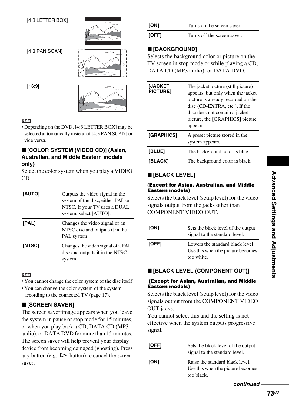 Sony DX315 User Manual | Page 73 / 100