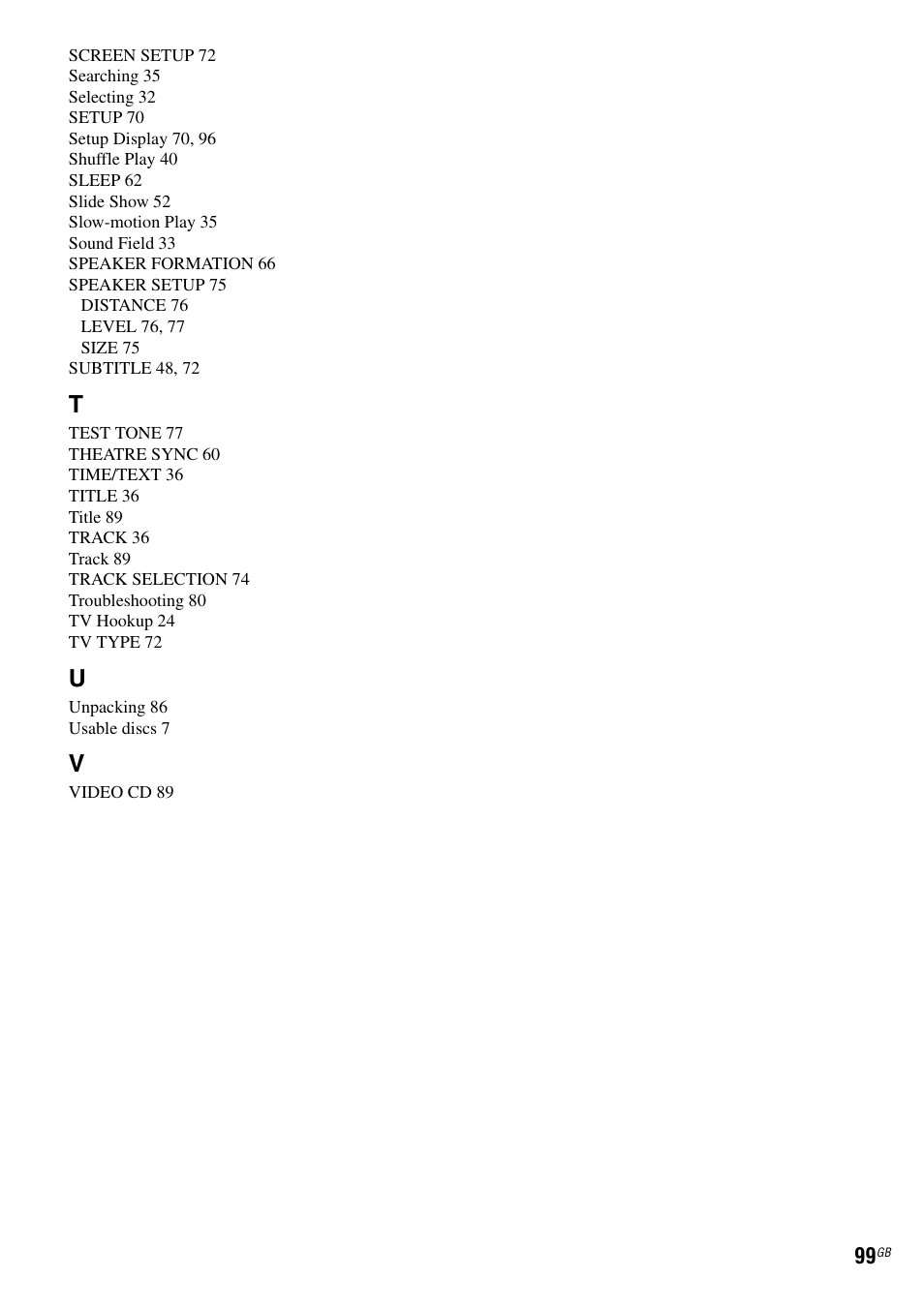 Sony DX315 User Manual | Page 99 / 100