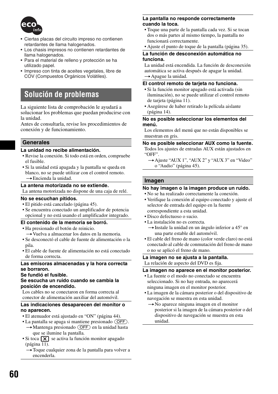 Solución de problemas | Sony XAV-W1 User Manual | Page 186 / 196