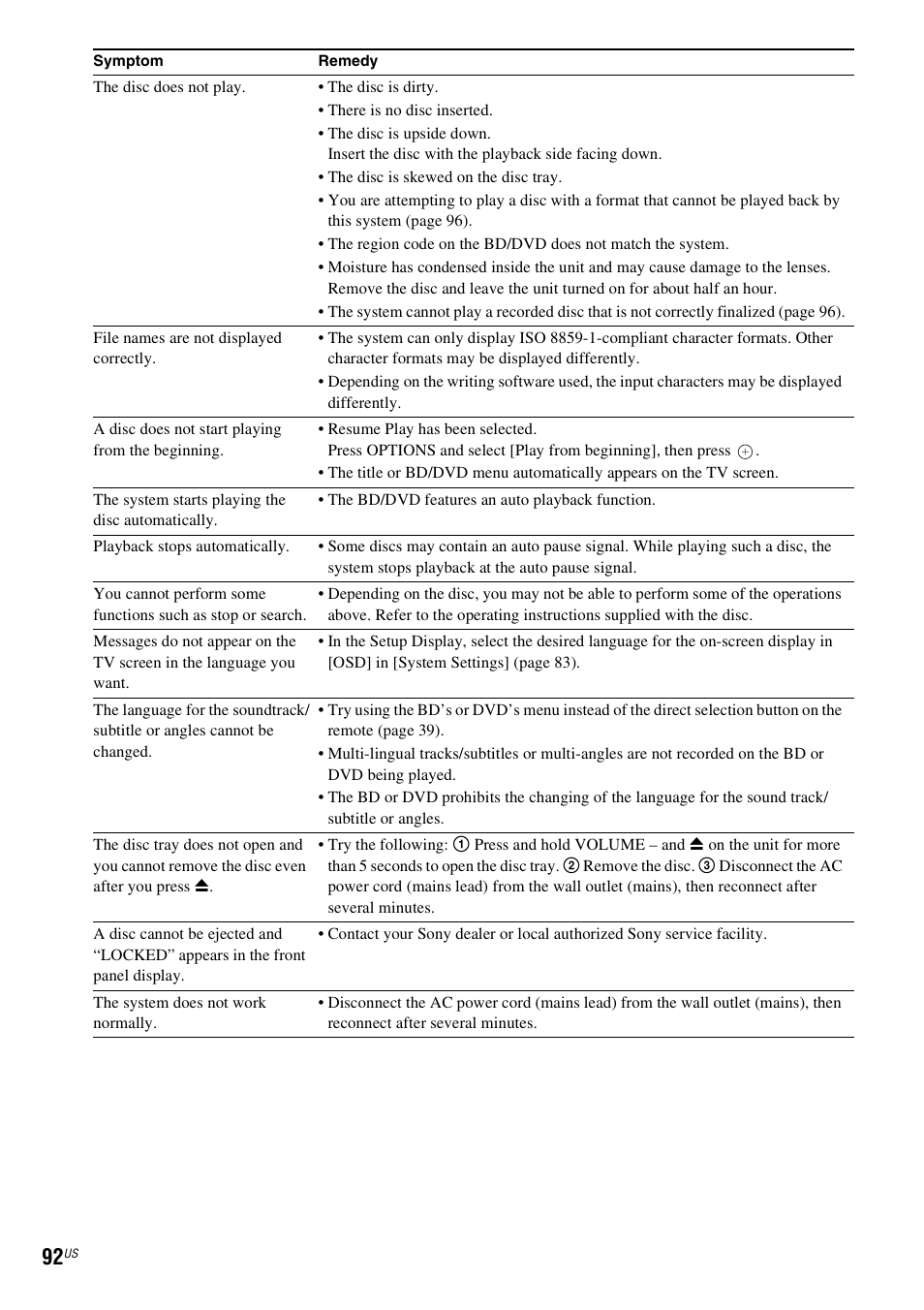 Sony BDV-T10 User Manual | Page 92 / 119