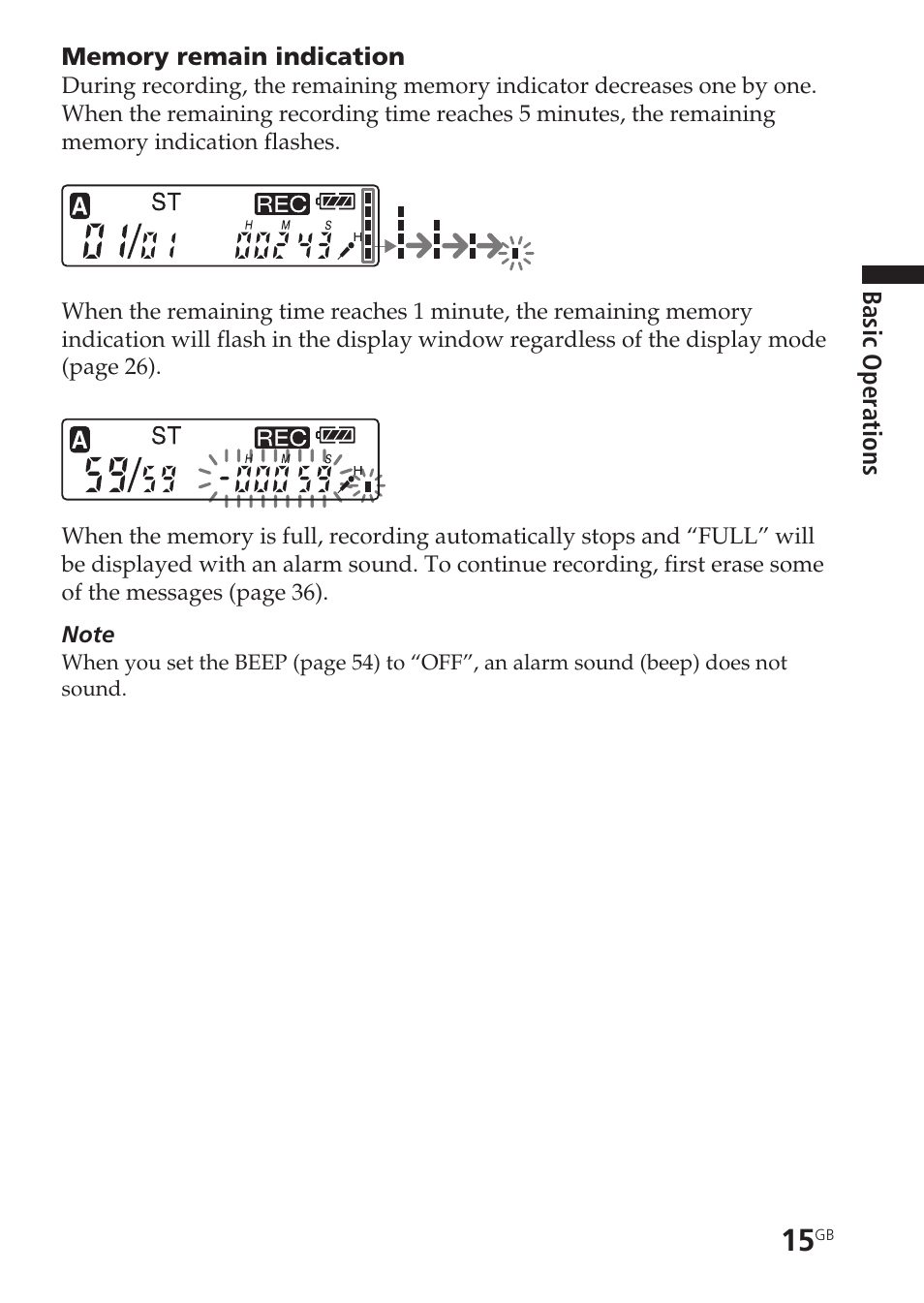 Sony ICD-SX55 User Manual | Page 15 / 68