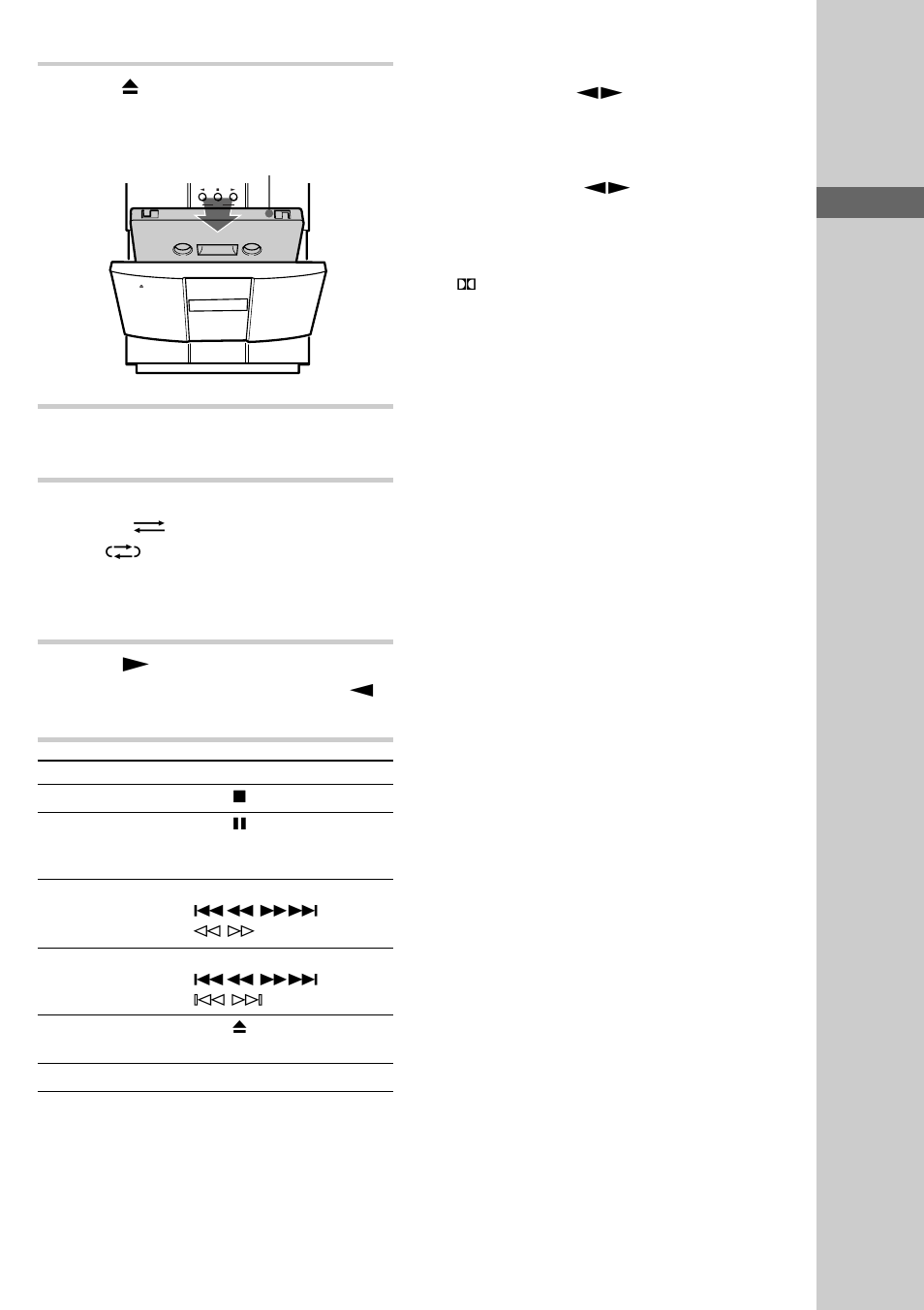Basic operations, Press function repeatedly until “tape” appears, Press n | Sony CMT-ED2 User Manual | Page 19 / 40