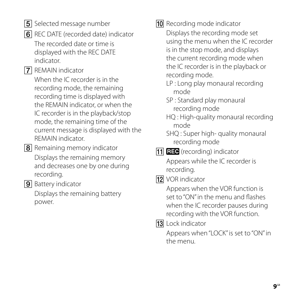 Sony 4-113-168-11(2) User Manual | Page 9 / 76