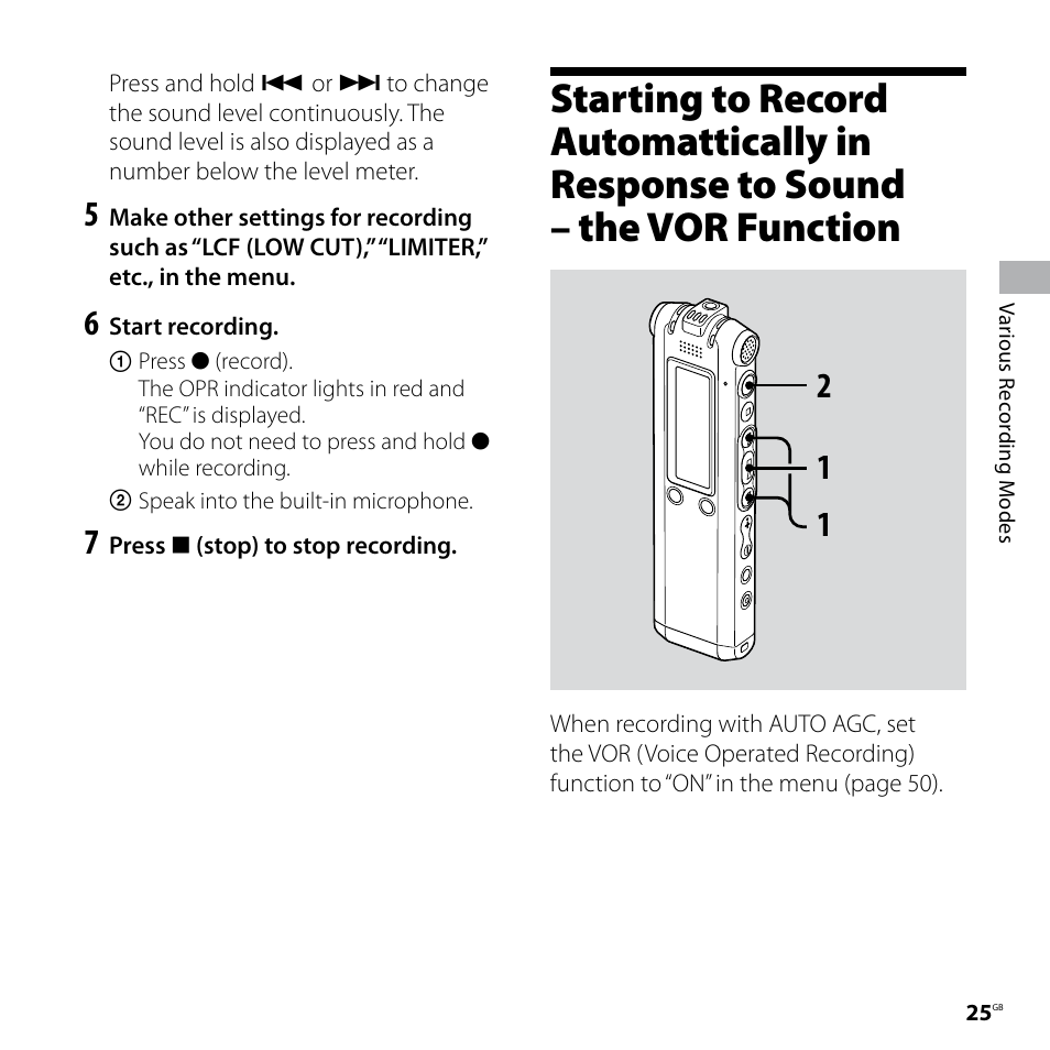 Sony ICD-SX57  EN User Manual | Page 25 / 84