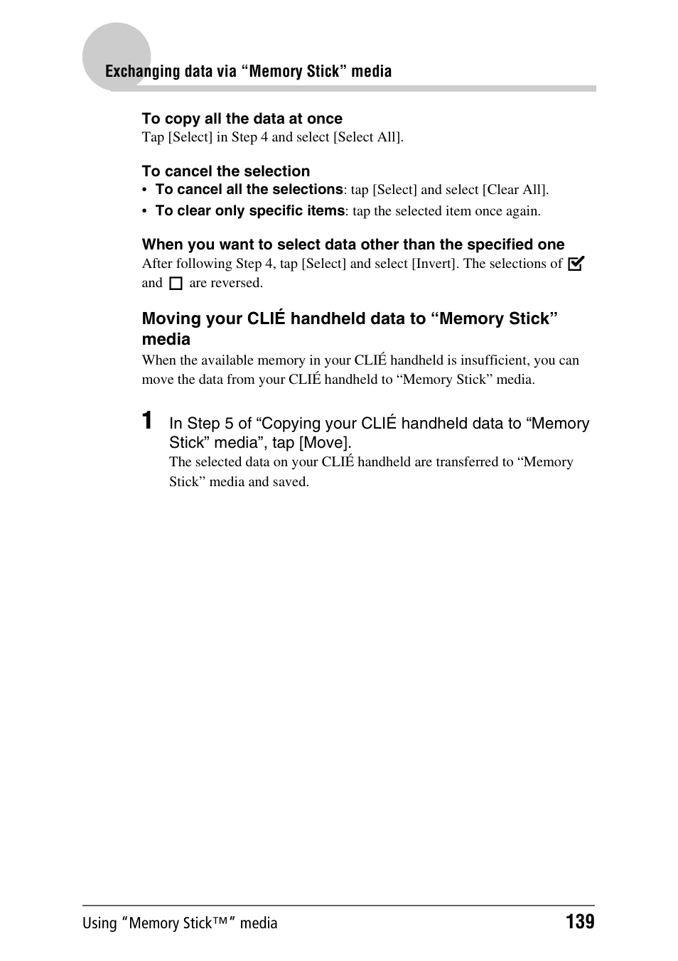 Sony CLIE PEG-TJ35 User Manual | Page 139 / 190